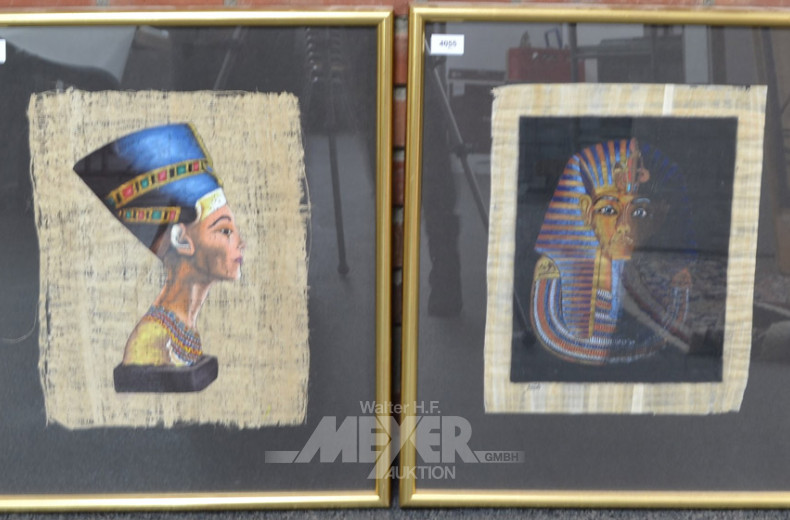 2 Gemälde ''Pharao Ramses''