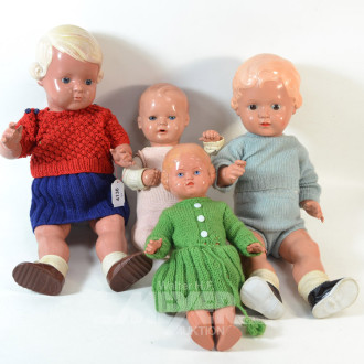 4 Schildkröt-Puppen