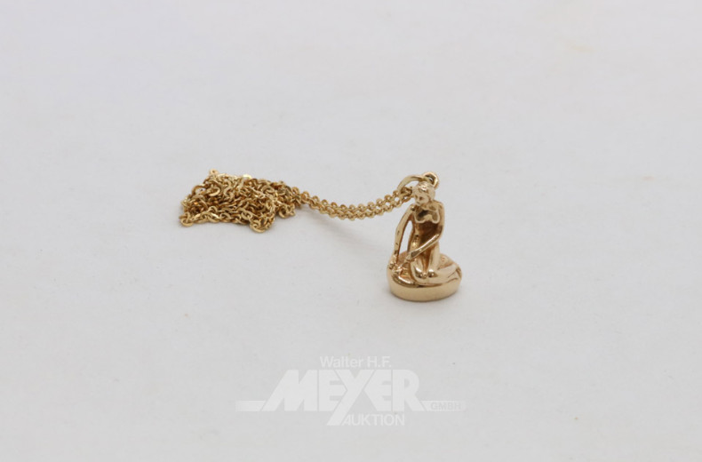 Glieder-Armband mit 2 Anhängern sowie