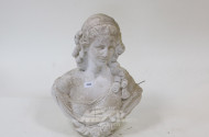 Gartenskulptur ''Weibl. Büste''