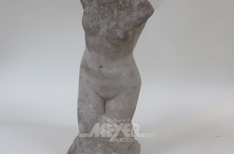 gr. Garten-Steinskulptur ''Weibl. Torso''