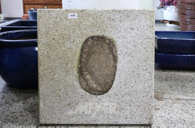 Gartenplatte, Betonwerkstatt