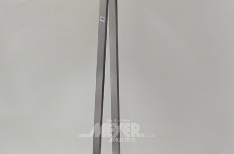 Alu-Stehlampe, Schirm beige