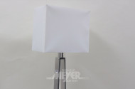 Alu-Stehlampe, Schirm beige