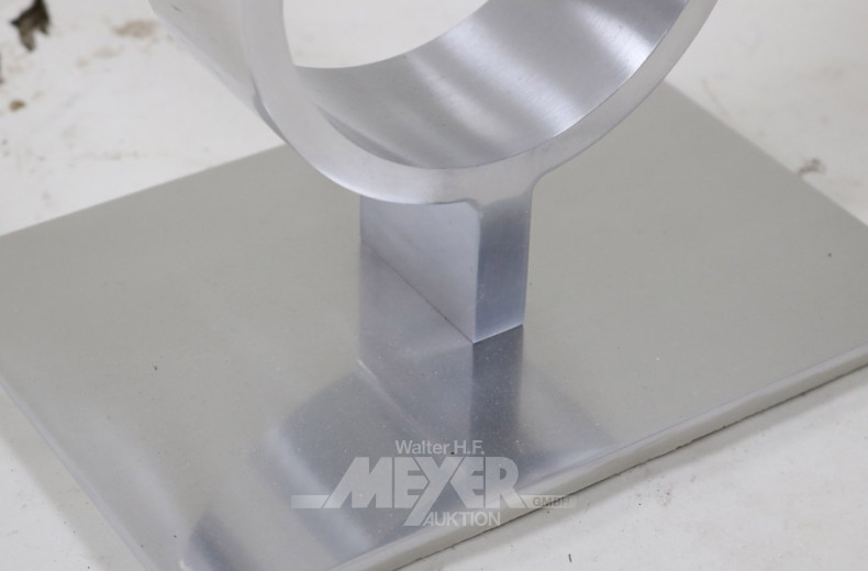 Alu-Stehlampe, Schirm beige