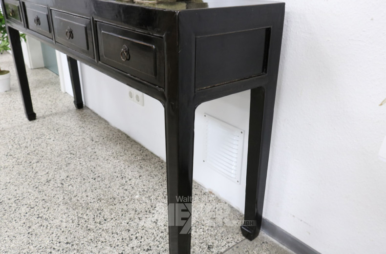 gr. Anrichte, China, Lack schwarz,