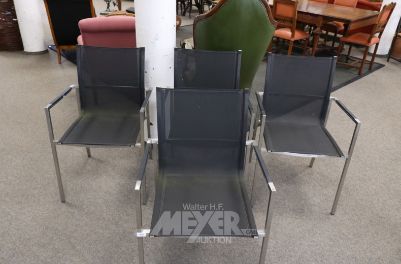 4 Gartenstühle, Aluminium