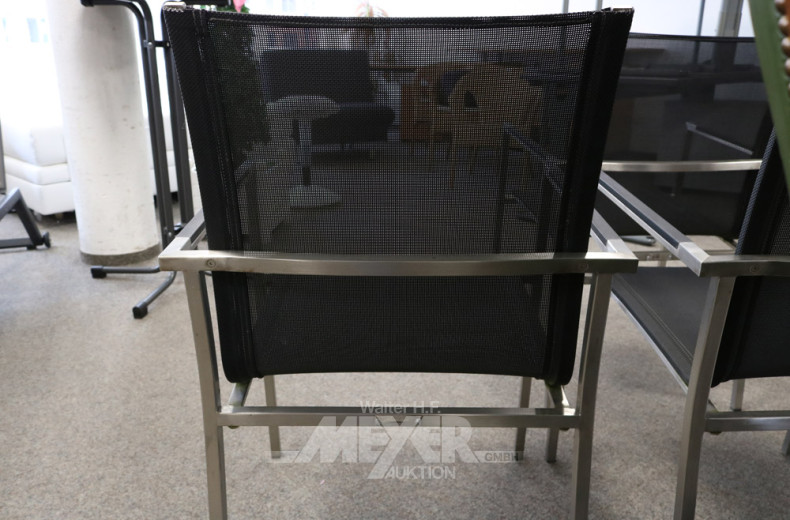 4 Gartenstühle, Aluminium