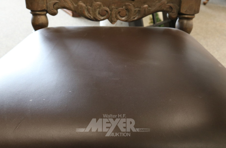 Armlehn-Hallensessel, Eiche dunkel,