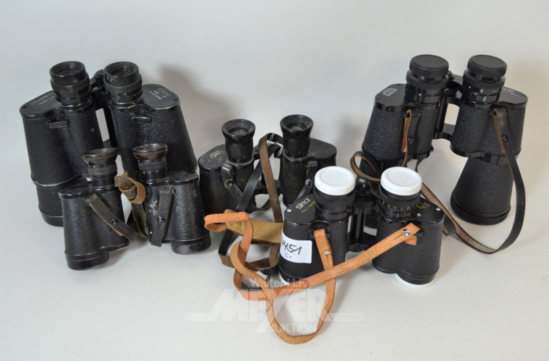 5 versch. Ferngläser