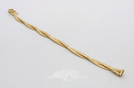 Armband, 750er GG, 2-reihig geflochten