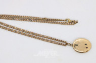 Kette, 333er GG, mit Medaillon