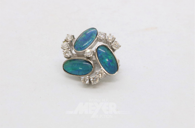 Perlenkettenclip, 585er WG,