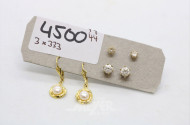 3 versch. Paar Ohrringe und Stecker,
