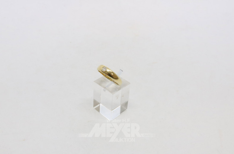 Bandring, 585er GG, mit 1 kl. Brillant