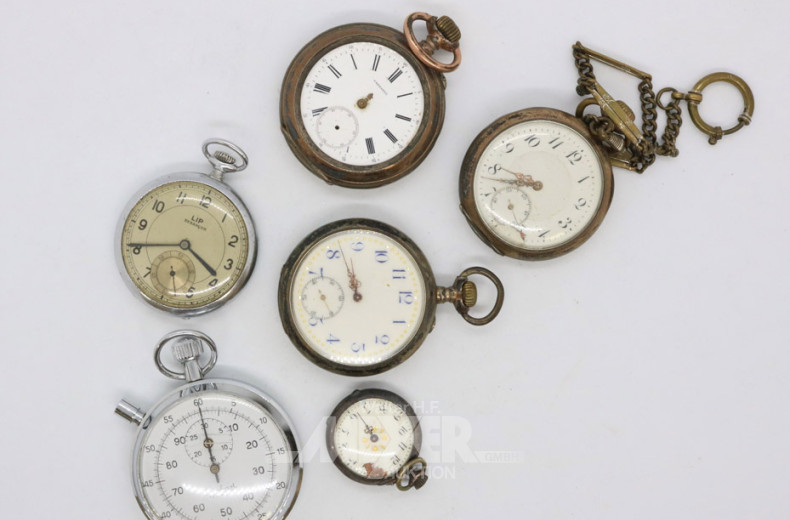 11 Armband-, Taschen- und Stoppuhren,