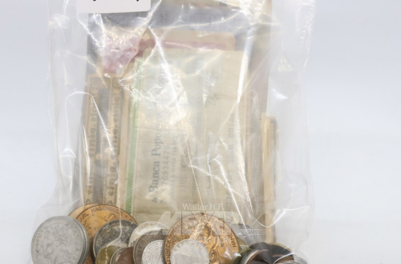 Posten Münzen, Papier- und Notgeld