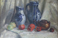 Gemälde ''Stillleben mit Obst'',