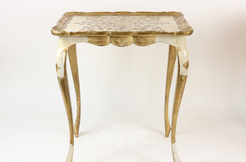 2 versch. Beistelltische, Chip.-Stil