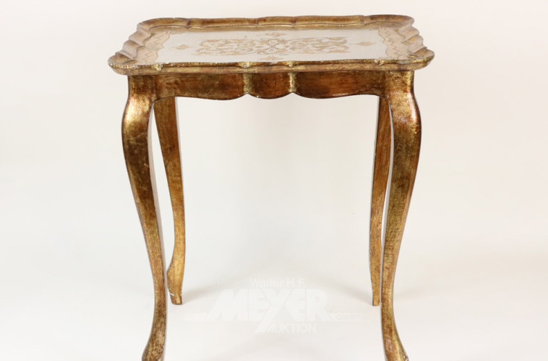 2 versch. Beistelltische, Chip.-Stil