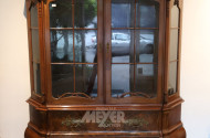 Barock-Stil-Vitrine, 20. Jh., Mahagoni
