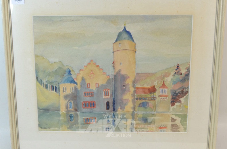 3 versch. Bilder ''Hmb. Zollkanal,