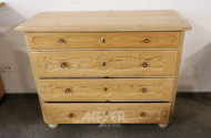 Weichholz-Kommode, 4 Züge