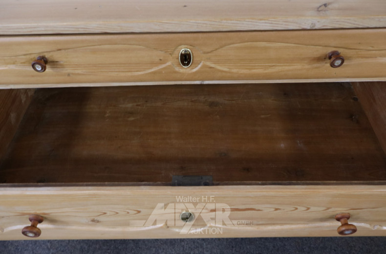 Weichholz-Kommode, 4 Züge