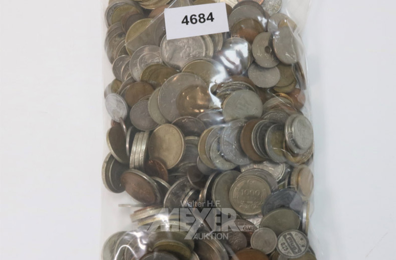 Posten div. ausländ. Münzen