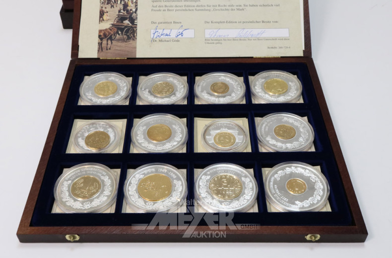 3 Münzkästen mit europäischen Münzen,