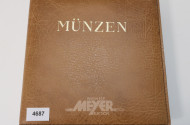 Münzalbum, u.a. DM/Pfennige und EURO