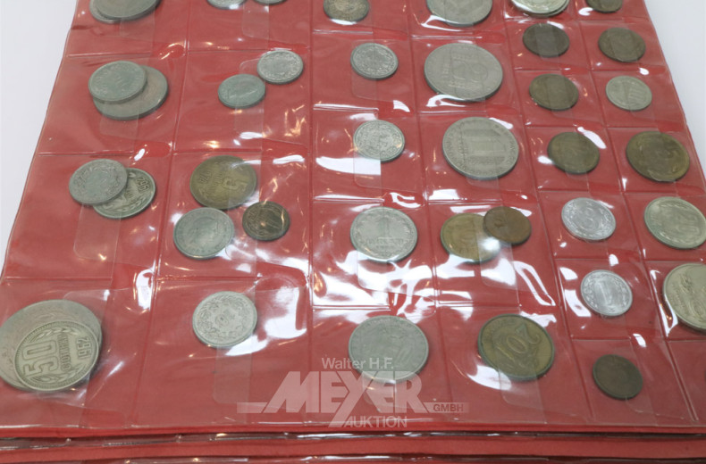Münzalbum, u.a. DM/Pfennige und EURO