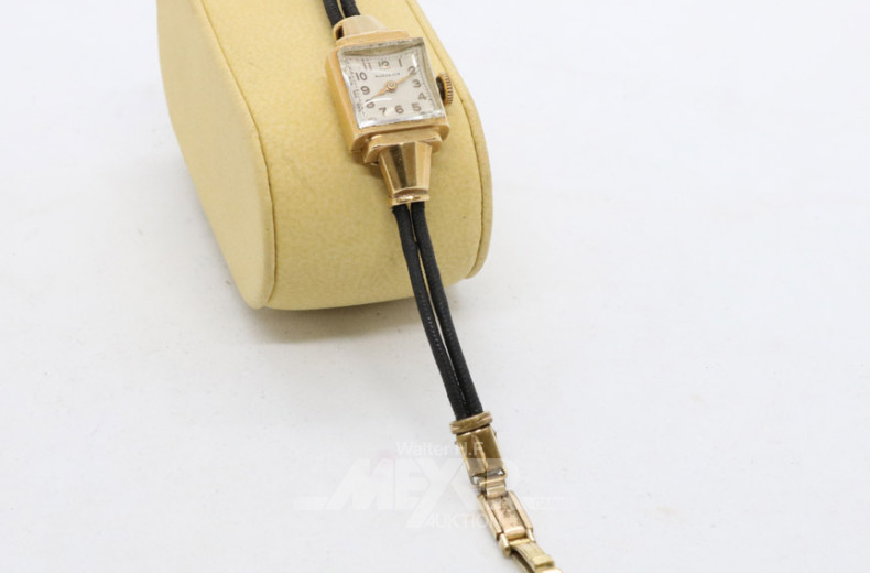 kl. Damenarmbanduhr, 585er GG