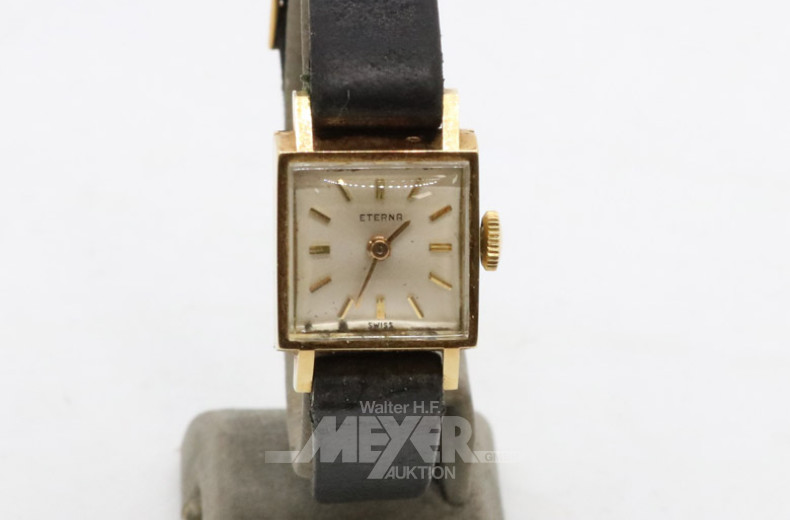 kl. Damenarmbanduhr, 585er GG