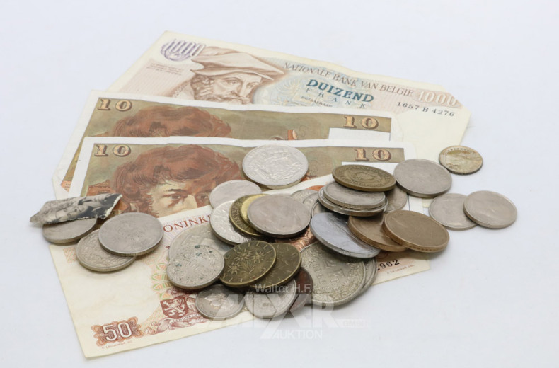 kl. Posten Münz-und Scheingeld