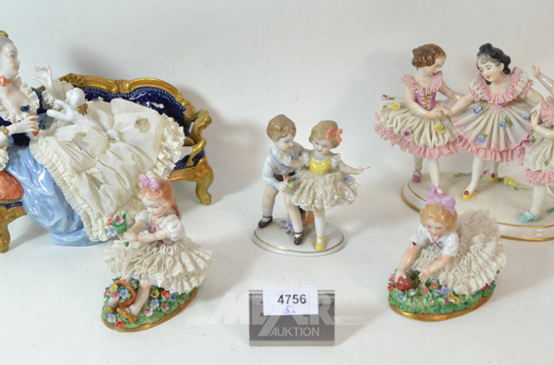 Posten versch. Porz.-Figuren