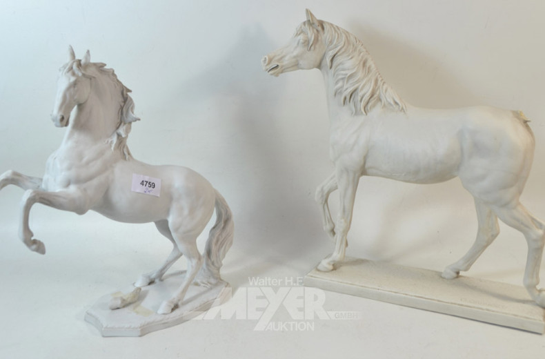 2 Porz.-Pferde, beschädigt