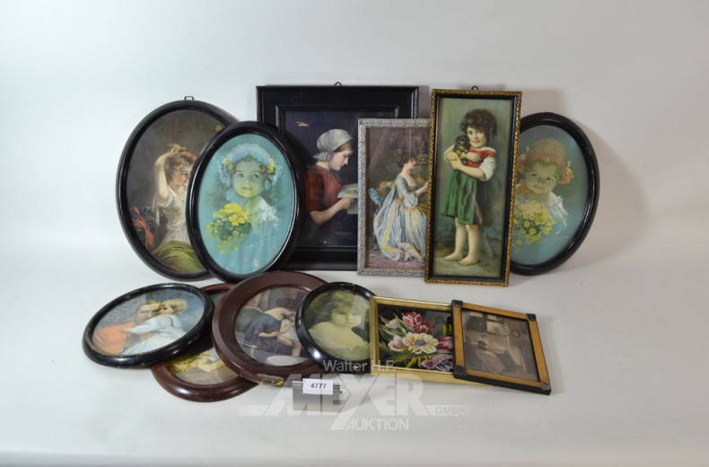 Posten versch. kl. Bilder und Drucke