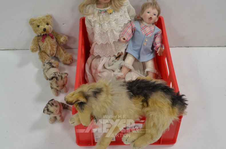 Posten versch. Puppen und Stofftiere