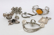 Posten versch. Silberschmuck: