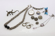Posten versch. Silberschmuck: