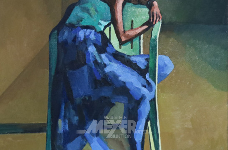 Gemälde ''Mädchen mit Stuhl''