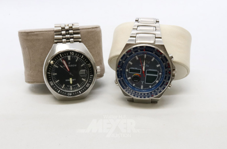 5 Herrenarmbanduhren u.a.