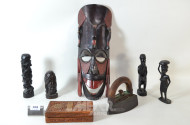 Posten afrik. Figuren, ca. 4 Stück,