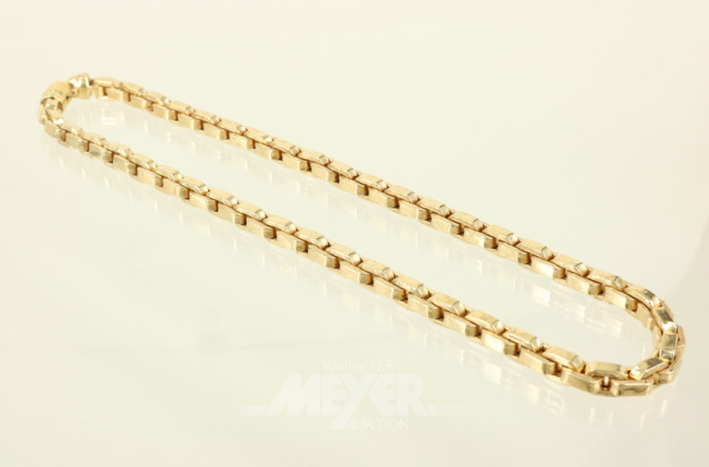 Gliederkette, 750er GG, ca. 34 g.