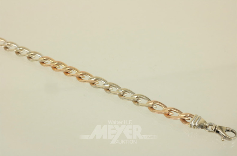 Gliederarmband, 750er GG, Glieder