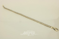 Zopfmuster-Armband, 585er GG, ca. 19 g.,