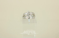 Diamant-Ring, 750er GG, rhodiniert,