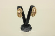 Paar Ohrclips, 585er GG, ca. 10 g.
