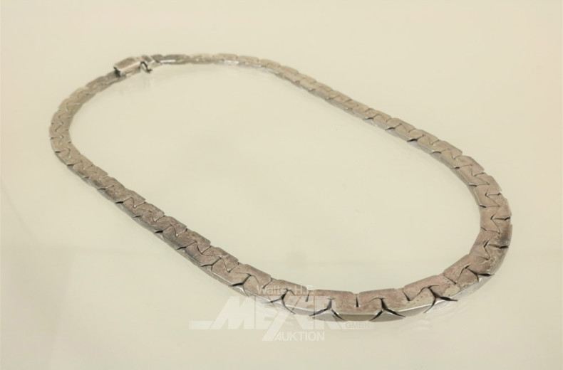 Collier, 925er Silber, ca. 59 g.